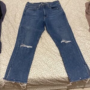 Levi's Blue Ankle & Cropped Jeans